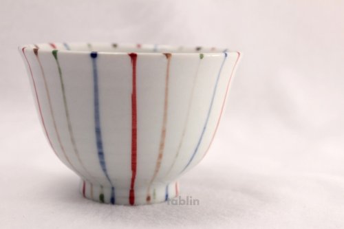 Other Images2: Tokoname yaki ware chigusa line Japanese tea cup (set of 5)