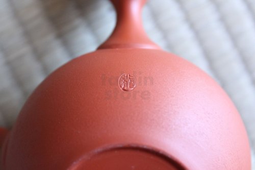 Other Images3: Tokoname Japanese tea pot kyusu ceramic strainer Hokuryu round red 300ml