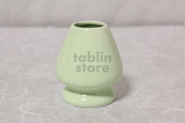 Photo2: Tokoname yaki ware Japanese tea ceremony Cha sen kuse naoshi light green