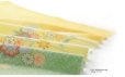 Photo1: Furoshiki Japanese fabric wrapping cloth Hananoe yamabuki silk yellow 68cm (1)