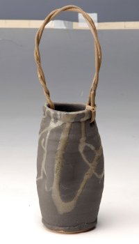 Shigaraki Japanese pottery Vase tsuchi henkeitsutsunagashi H 18cm