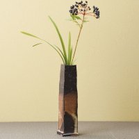 Tokoname Japanese pottery vase entotsu yohen ishido H18.5cm
