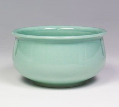 Photo3: Japanese pottery Kensui Bowl for Used tea leaves, Tea ceremony blue glaze Izumi