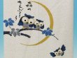 Photo3: Noren Japanese Curtain Doorway Owl flower tuyukusa 85cm x 150cm (3)