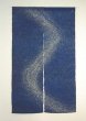 Photo1: Kyoto Noren SB Japanese batik door curtain Amanogaw MilkyWay indigo 88cm x 150cm (1)