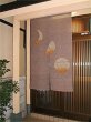 Photo3: Kyoto Noren SB Japanese batik door curtain Tsuki Moon gray 88cm x 150cm (3)