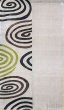 Photo1: Kyoto Noren MYS Japanese Linen door curtain hamon Ripple gray 88 x 150cm (1)