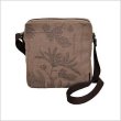 Photo1: Japanese dyeing Kakishibu persimmon tannin shoulder bag handmade craka W24cm (1)