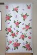 Photo1: Noren CSMO Japanese door curtain Fragrance of Rose pink 85 x 150cm (1)