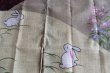 Photo4: Noren Japanese Curtain Doorway NM monn rabbit hana 85 x 150cm  (4)