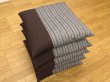 Photo2: Japanese floor pillow cushion zabuton Kurume textile psdik br 55 x 59cm (2)