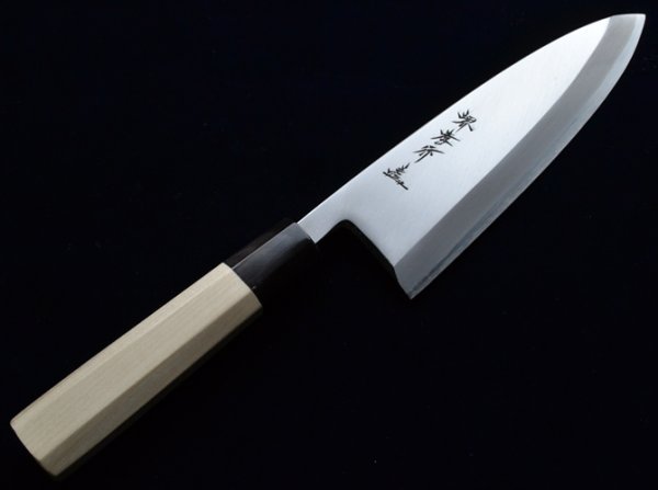 SAKAI TAKAYUKI Chef Ginsan Japanese knife Silver-3 steel Deba