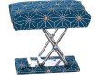 Photo9: kneel chair portable tea ceremony Adjustable Height Dutch blue (9)