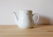 Photo2: Hasami Porcelain Japanese tea pot white ceramic torso 580ml (2)