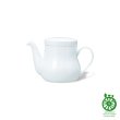 Photo1: Hasami Porcelain Japanese tea pot white ceramic torso 580ml (1)