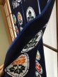 Photo9: Kyoto Noren SB Japanese batik door curtain Chou Butterfly navy blue 85cm x 150cm (9)