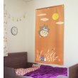 Photo2: Noren Japanese curtain My Neighbor Totoro flying 85cm x 150cm (2)