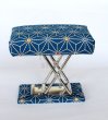 Photo5: kneel chair portable tea ceremony Adjustable Height Dutch blue (5)