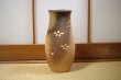 Photo7: Shigaraki Japanese pottery Vase tsuchi kinkamiyabi H 26cm (7)