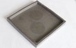 Photo5: Shigaraki pottery Japanese Serving plate black silver ginsai reversible 24.5cm (5)