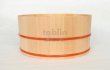 Photo3: Japanese natural wood Basin sawara resin hoop D22.5cm (3)