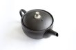 Photo11: Tokoname Japanese tea pot Gyokuryu ceramic tea strainer tsumami-w black 290ml (11)