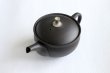 Photo10: Tokoname Japanese tea pot Gyokuryu ceramic tea strainer tsumami-w black 290ml (10)