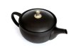 Photo3: Tokoname Japanese tea pot Gyokuryu ceramic tea strainer tsumami-w black 290ml (3)