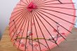 Photo1: Japanese umbrella bull's-eye Bangasa Wagasa bamboo sd sakura cherry (1)