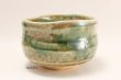 Photo3: Mino yaki ware Japanese tea bowl Kairagi green glaze chawan Matcha Green Tea (3)