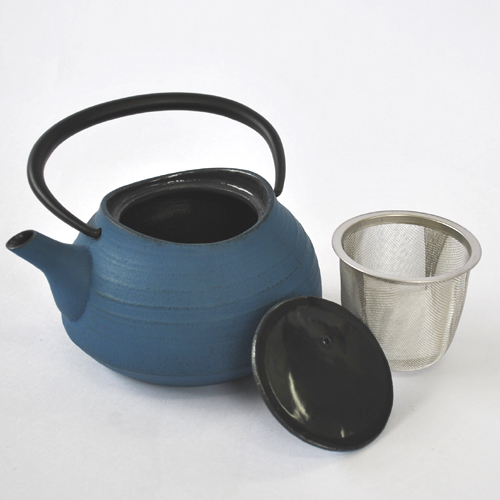 ITCHU-DO HAKEME Japanese Cast Iron Nambu tea pot Japan blue 400ml